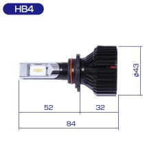 画像9: アルミヒートシンク 冷却ファン付き LED バルブ H1 H11 H7 HIR2 HB3 HB4 ヘッドライト 8000LM 6500 (9)