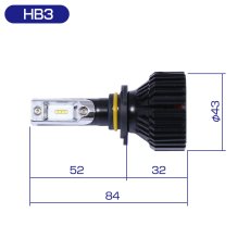 画像8: アルミヒートシンク 冷却ファン付き LED バルブ H1 H11 H7 HIR2 HB3 HB4 ヘッドライト 8000LM 6500 (8)