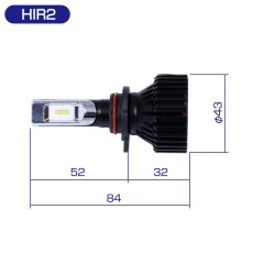 画像10: アルミヒートシンク 冷却ファン付き LED バルブ H1 H11 H7 HIR2 HB3 HB4 ヘッドライト 8000LM 6500 (10)