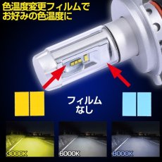 画像5: アルミヒートシンク LED バルブ ファンレス H1 H11 H7 HIR2 HB3 HB4 ヘッドライト 8000LM 6500 色温度変更 (5)