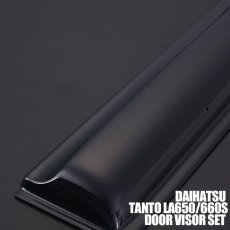 画像2: タント TANTO カスタム LA650S LA660S 2019(R1)7 - シフォン カスタム LA650F LS660F ドアバイザー 雨よけ 換気 金具付 フロント リア セット DS22 (2)