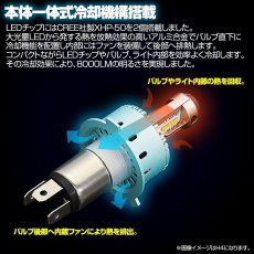 画像2: 7S LED コンパクト バルブ 12V H4 Hi/Lo ヘッドライト 8000LM 6500K 一体型 (2)