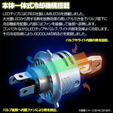 画像2: 9S LED コンパクト バルブ H4 Hi/Lo ヘッドライト 6000LM 6500K 一体型 (2)