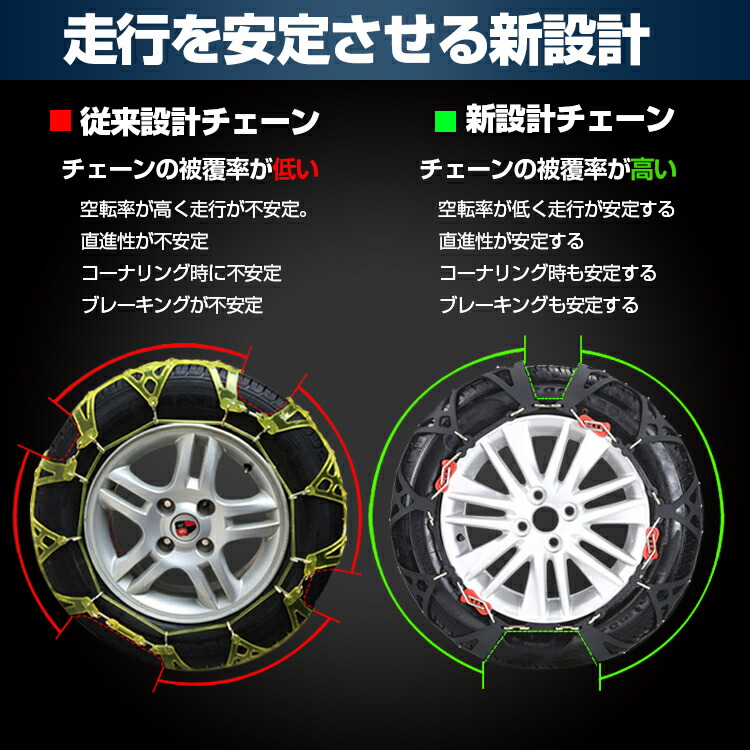 スノーチェーン タイヤチェーン 非金属 155R13 165/70R13 175/65R13